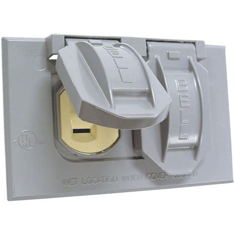 cover for electrical outlet boxes|exterior electrical outlet covers.